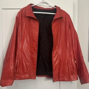 Red Danier Leather Jacket